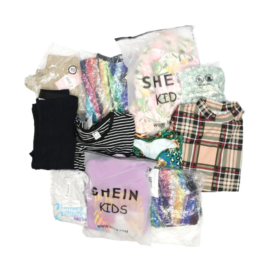 Wholesale Bulk Lot Of 11 Girls Size Large 10/12 Mixed Season Tops Bottoms